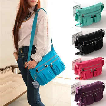 

Women's Leather Organizer Purse Multi Pocket Handbag Shoulder Bag Satchel Tote
