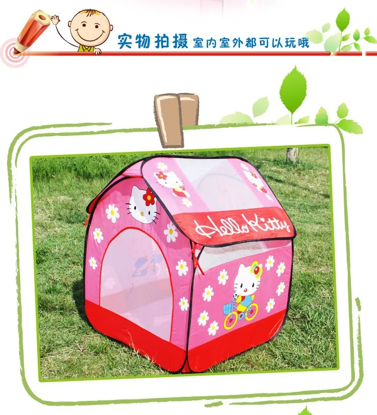 Подарок для девочек, Новое поступление, розовый мультяшный игровой домик, качественная детская игровая палатка, милая детская дышащая игрушечная палатка DSN001