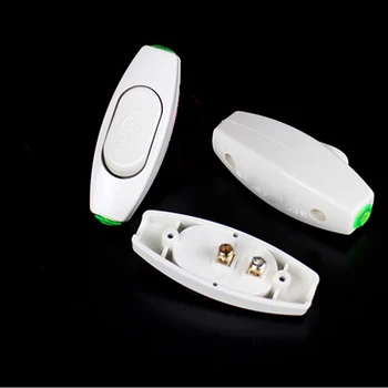 

10pcs/lot 001 household bedside lamp switch hand to pinch midway light bulb switch ship type 111V~240V
