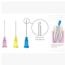 300 шт. зубные Эндо орошения Наконечник иглы 25 г/27 г/30 г конечного закрытым боковое отверстие endo шприц