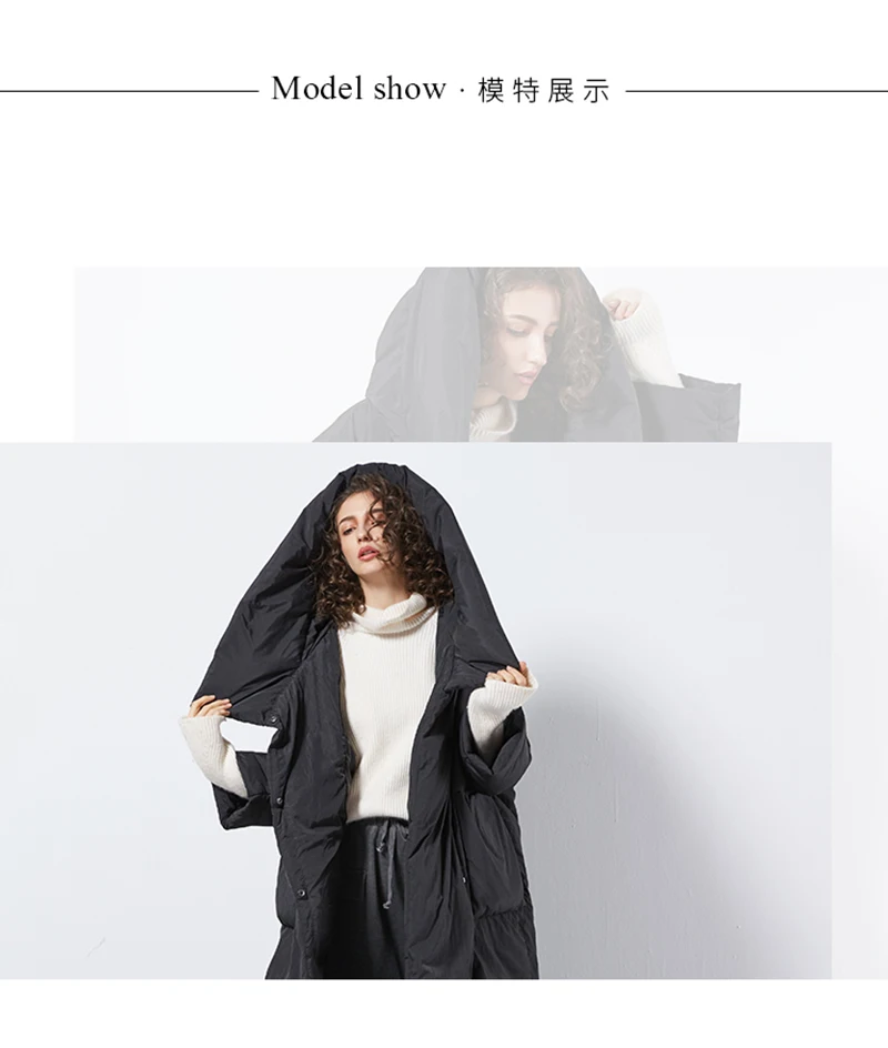 JOJX удлиненная куртка женская зимняя свободная Модная парка с капюшоном стеганая уличная куртка элегантное однотонное однобортное пальто