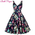 Save 30.07 on Belle Poque Women Big Swing Summer Dress 2017 Casual Retro Vintage 50s 60s Floral Print Dresses Plus Size Elegant Tunic Vestidos