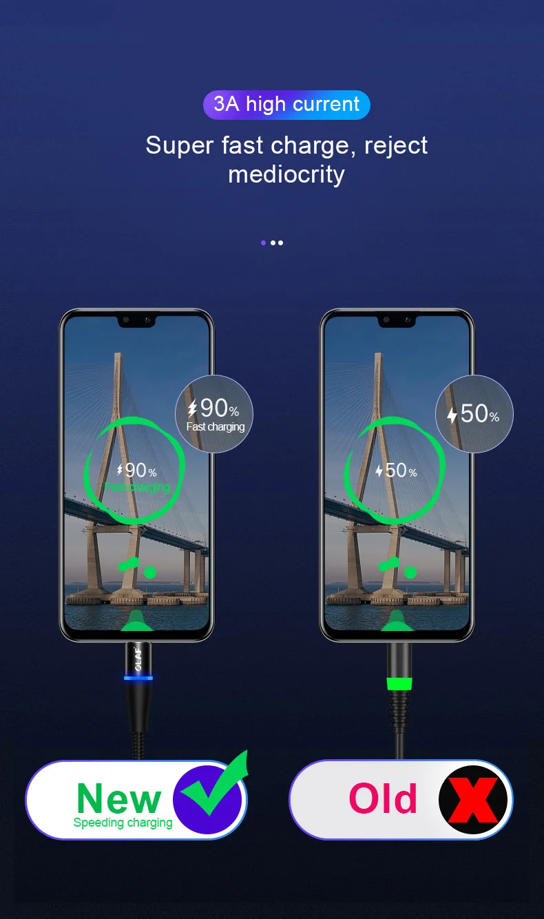 Олаф Магнитный кабель для передачи данных для iPhone Тип usb C микро USB кабель 8 pin адаптер быстрой зарядки с разъемом-Тип usb-C магнит Зарядное устройство Шнур