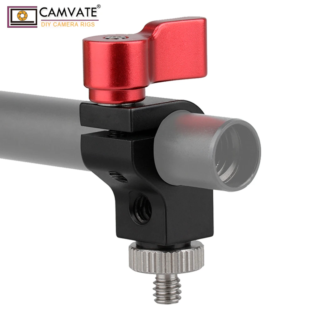CAMVATE Single Rod Clamp для 15 миллиметровых стержней (красный 2 Pack) C1782 camera photography
