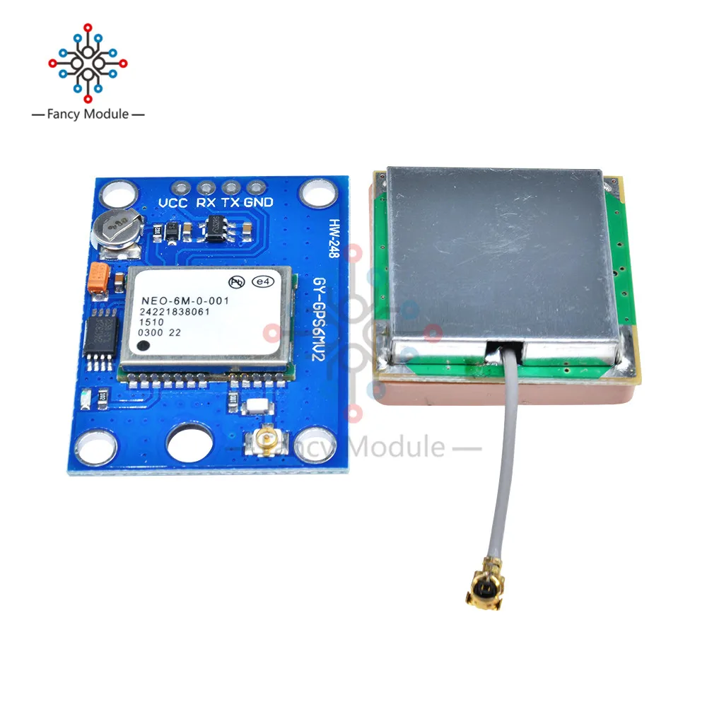 1 комплект NEO-6M gps модуль GY-gps 6MV2 NEO6MV2 буит в EEPROM APM2.5 антенна 3 V-5 V RS232 ttl доска для Arduino полета Управление