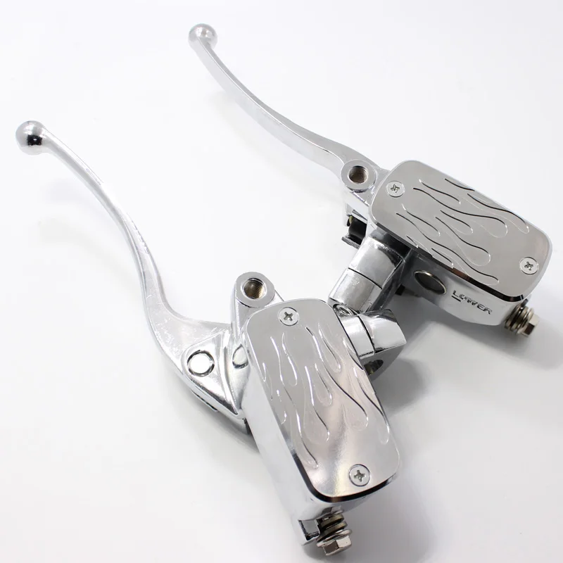 Arcade Universal 78 22mm Hydraulic Motorcycle Brake Master Cylinder Hydraulic Clutch Levers fluid Reservoir 14mm Piston