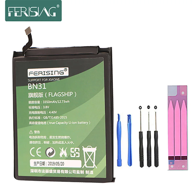 

High Capacity Xiao Mi Phone Battery BN31 for Xiaomi Mi 5X Mi5X Redmi Note 5A / Pro Mi A1 Redmi Y1 Lite S2 3000mAh Battery