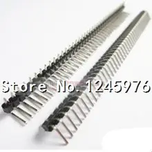 100 шт. 1x40 Pin 2,54 мм под прямым углом Однорядный контактный разъем 90 градусов+ горячая распродажа 1x40 Pin 2,54 мм