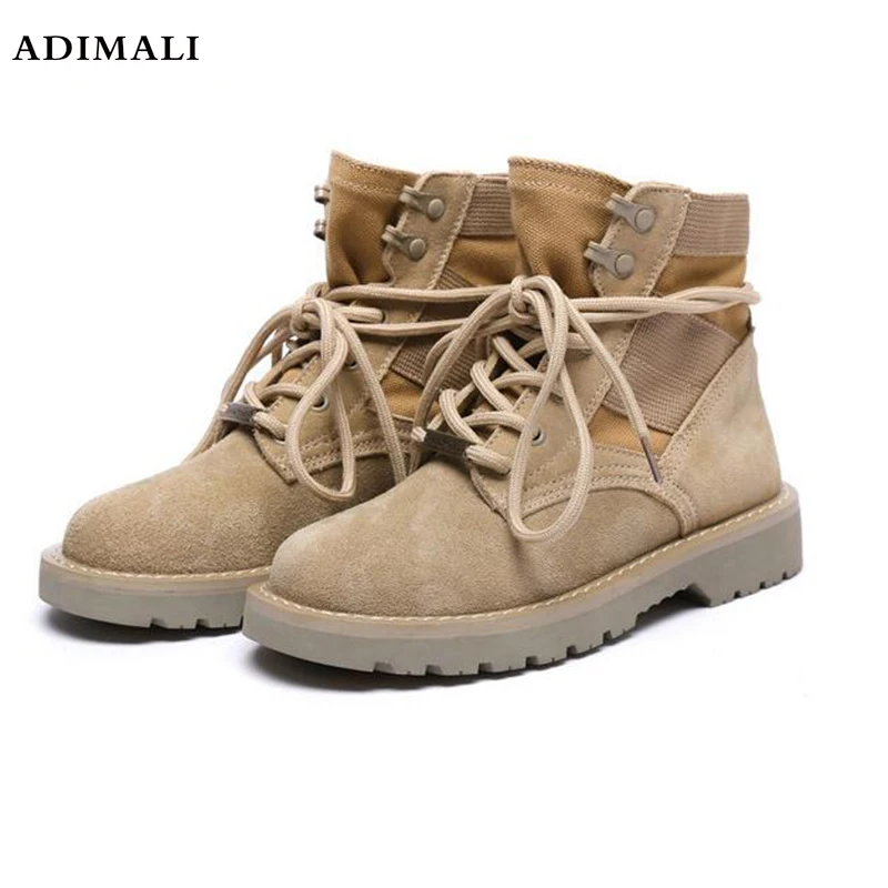 Beste Hoge Kwaliteit Ontwerp 2018 Vrouwelijke Laarzen Veiligheid Enkel Laarzen Platte martin Schoen voor Hout