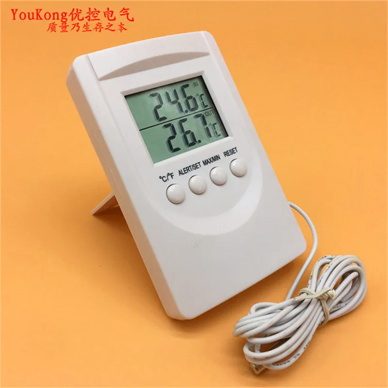 

Digital LCD Temperature Thermometer Probe 2M -50~ +70 Celsius Meter tester for Fish Tank Aqurium Alarm temperature sensor