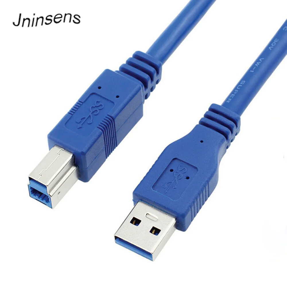 USB 3.0 A Male AM to USB 3.0 B Type Male BM Extension Printer Wire Cable USB3.0 Cable for Printer Supper Speed USB 3.0 A Male AM to USB 3.0 B Type Male BM Extension Printer Wire Cable USB3.0 Cable for Printer Supper Speed