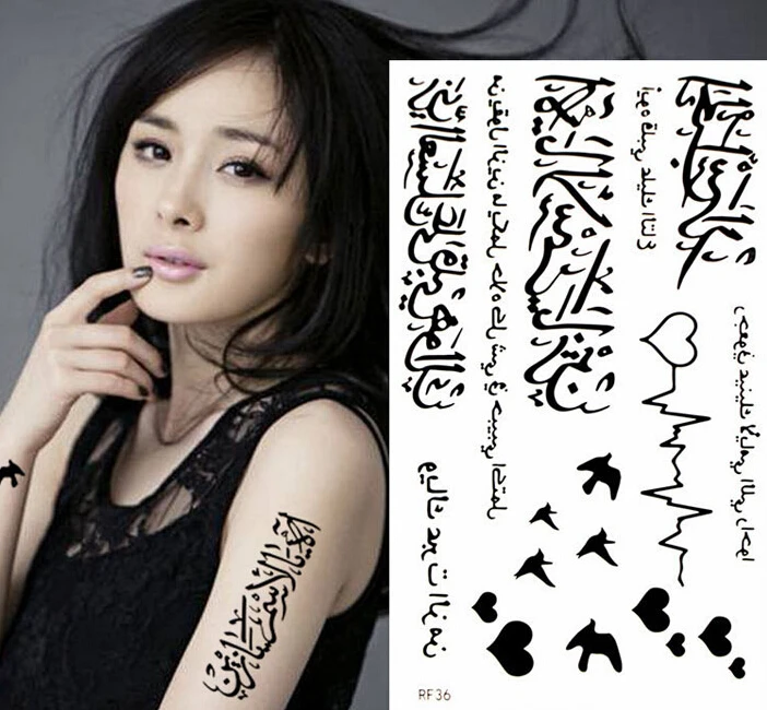 3 листа временные тату наклейки|tatuagem temporaria|tattoo stickerarabic tattoos |