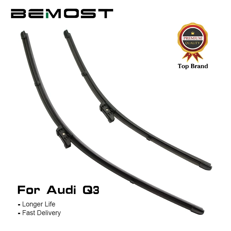 BEMOST Car Front Window Windshield Wiper Blades Natural Rubber For Audi