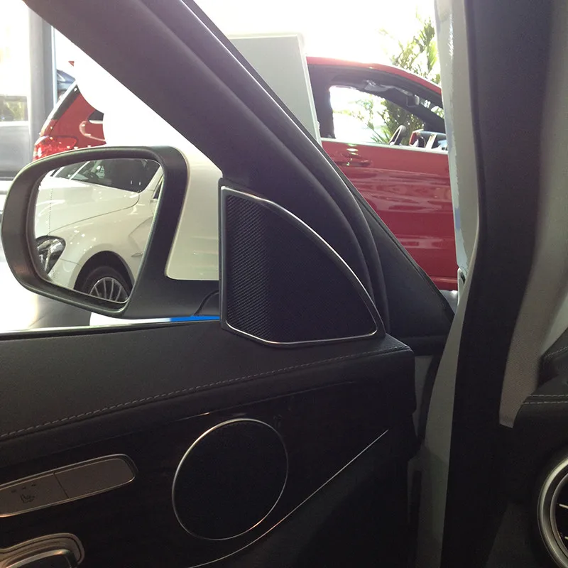 door speaker decoration for mercedes benz c class w205 car styling  (4)