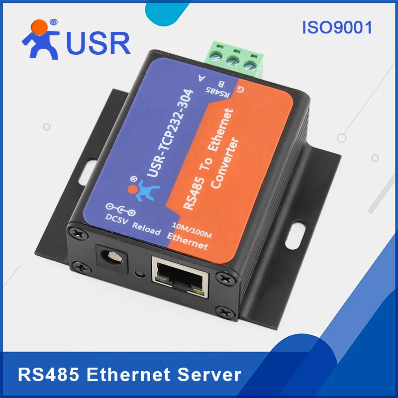 

USR-TCP232-304 Free Shipping Serial RS485 to TCP/IP Ethernet Server Converter Module with Built-in Webpage DHCP/DNS Supported