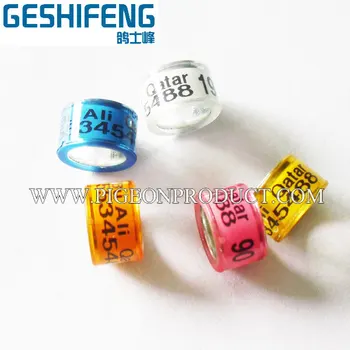 

free shipping 2017 aluminium &plastic pigeon ring,canary bird ring