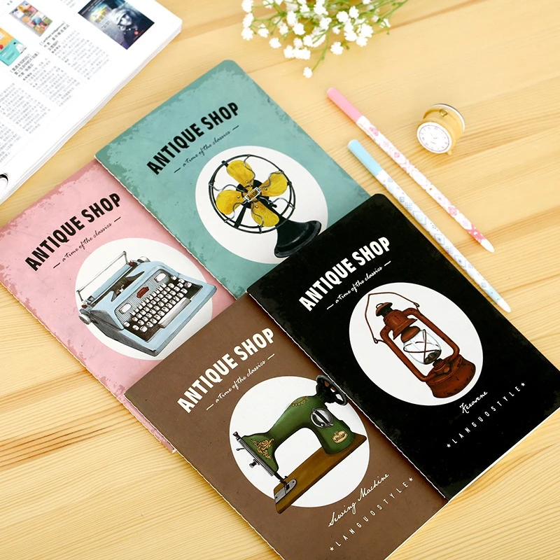 

Blue Fruit Old Object Notebook Creative Notebook 4 Types Excercise Book for Writing Office School Creative Stationery Gifts