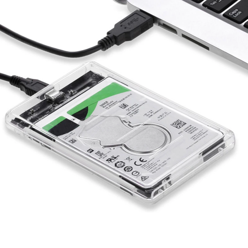 Новое поступление чехол для жесткого диска 2,5 дюймов SATA на USB 3,0 SSD адаптер для SSD 1 ТБ 2 ТБ type C коробка для жесткого диска внешний корпус для жесткого диска