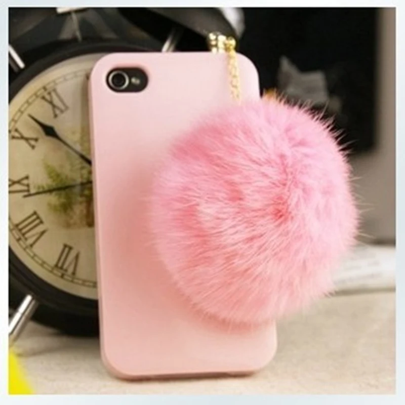 

Classic Big Hair Ball Mobile Phone Dust Plug Headphones Hole Pocket Phone Mobile Phone Accessories Jewelry Small Gifts