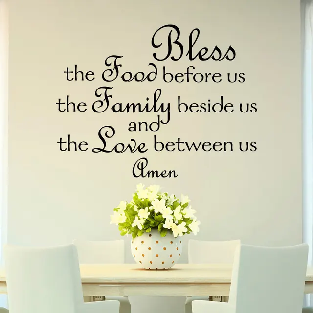 Best Offers Bless The Food Before Us Wall Decal Quote Prayer Stickers Vinyl Sayings Dining Room Wall Kitchen Decor Kitchen Wall Decal JW107 Best Offers Bless The Food Before Us Wall Decal Quote Prayer Stickers Vinyl Sayings Dining Room Wall Kitchen Decor Kitchen Wall Decal JW107