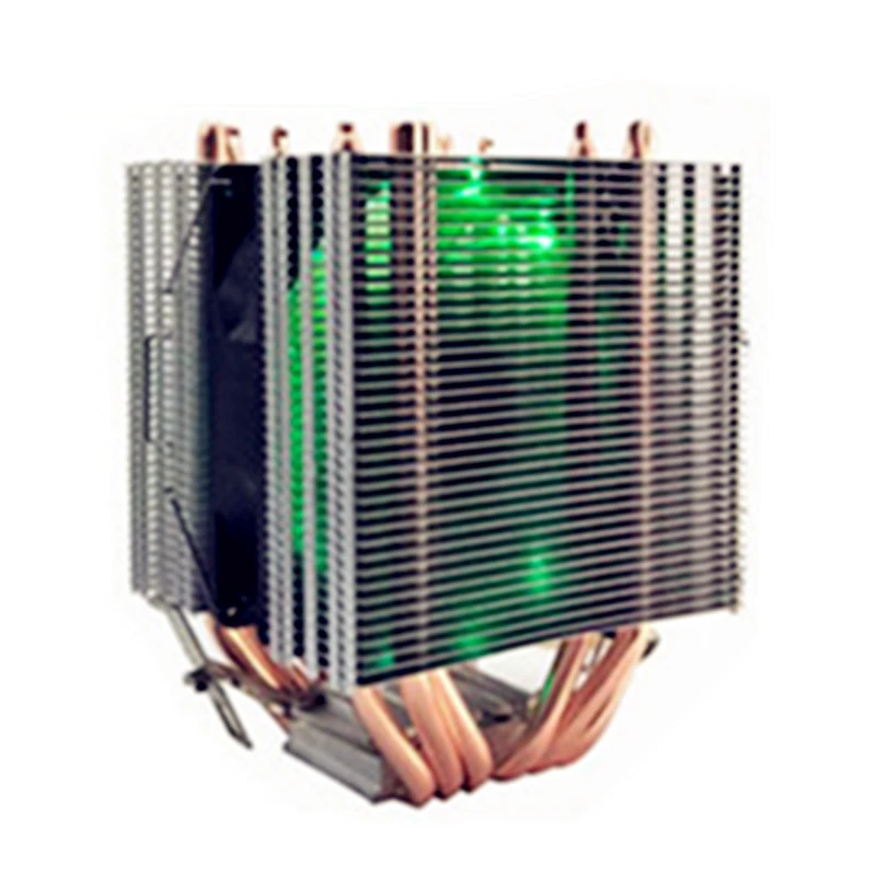 6 Heatpipe Dual Tower 12 V кулер для Intel LAG 1366 1155 1156 1151 1150 775 AMD Socket AM3/AM2 RGB LED light