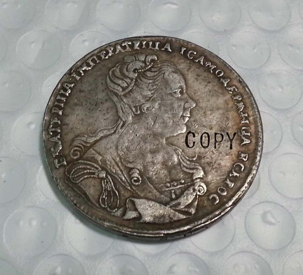 

Catherine-I-1727-Moneta-Ruble Russian copy coins commemorative coins-replica coins medal coins collectibles badge
