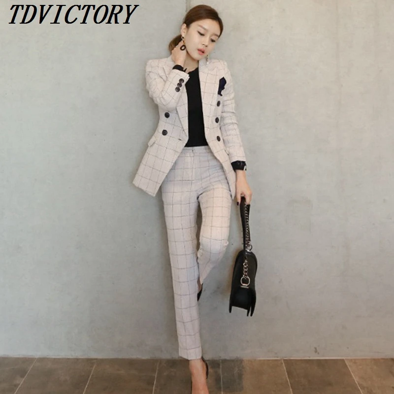 ensemble tailleur femme carreaux