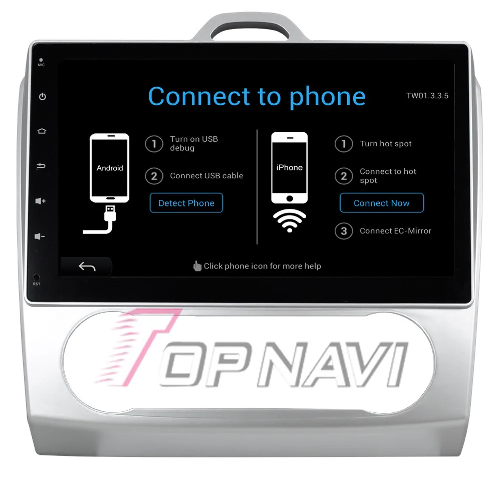 Top Topnavi 10.2" Quad Core Android 6.0 Car GPS Navigation for Focus 2 Auto Autoradio Multimedia Audio Stereo,NO DVD In Dash 15