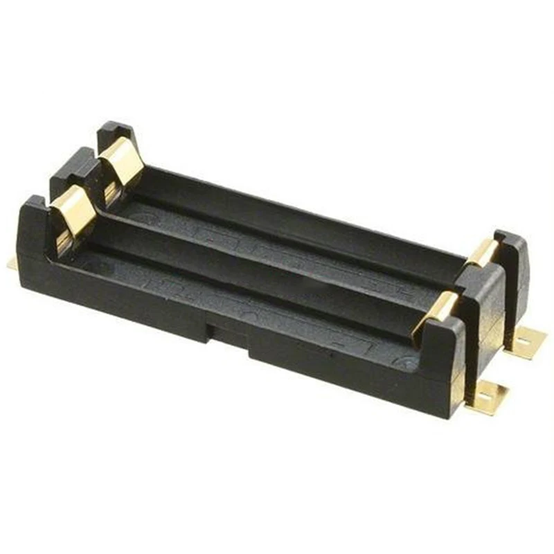 Gold Plated Metal sheet 2 X AAA Batteries Storage Holder Box 1.5V Battery Casein Battery