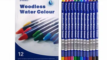 

12 color/set new woodless color Pencil Coloured Drawing Pencil Art Supplies paniting set water color Colour-filling pencil