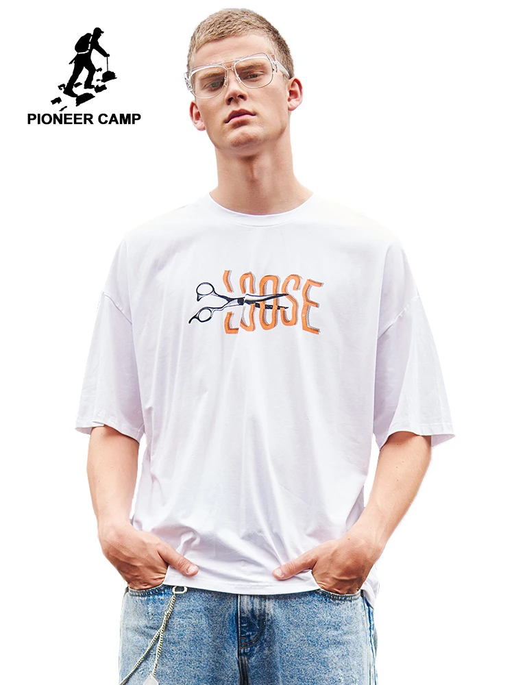 Пионерский лагерь 2018 Новая модная мужская футболка хлопок мужской футболка марка короткие мужчины летняя футболка 3d лося печатных