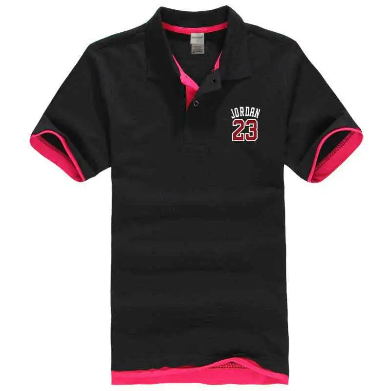 2018 fashion men's JORDAN 23 men's POLO shirt fashion brand printing men's polo summer lapel