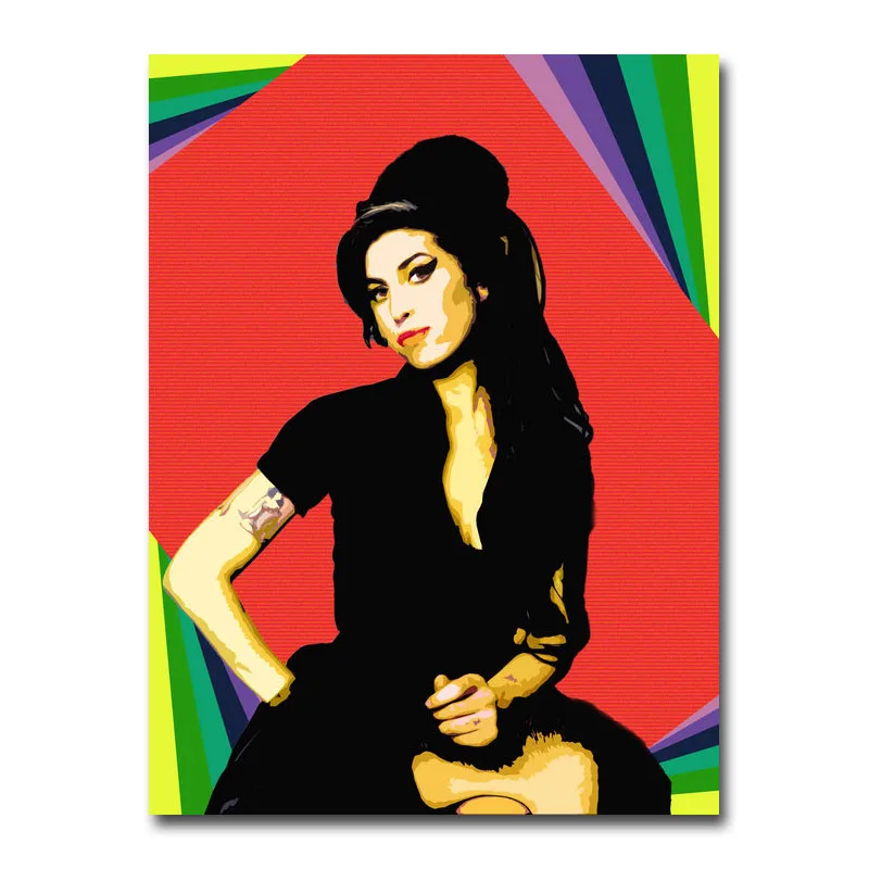 

Art Silk Or Canvas Print Amy Winehouse Music Singer Poster 13x18 24x32 inch For Room Decor Decoration-013