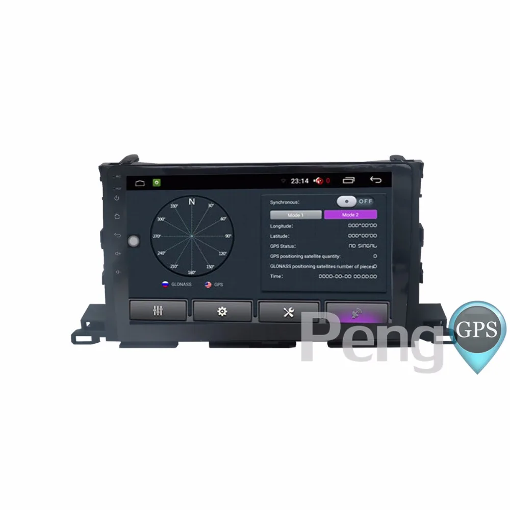 Flash Deal 2 Din Quad 10.2 inch Core Android 6.0 Car GPS DVD Player Radio for Toyota Highlander 2015 2016 2017 GPS Navigation WIFI Headunit 5