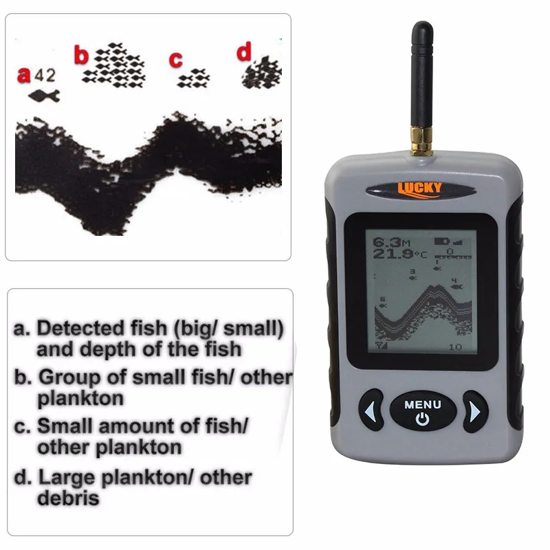 Ffw718 sorte profundidade sonar inventor de peixes