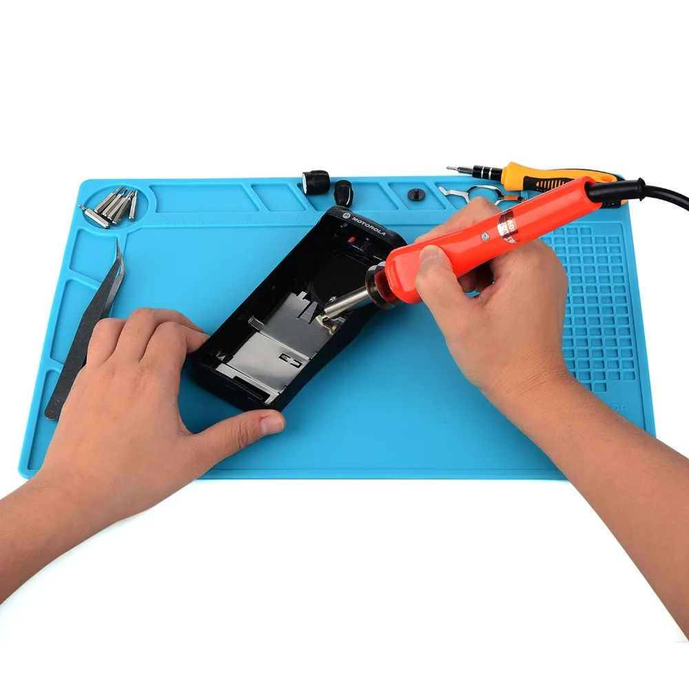 

Heat Insulation Pad Silicone Mat High Temperature Maintenance BGA Workbench Welding Phone Repair Anti-static Pad