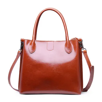 

QINRANGUIO Genuine Leather Shoulder Bag Women 2019 Fashion Crossbody Bag for Women Leather Handbags 100% Cow Leather Women Bag