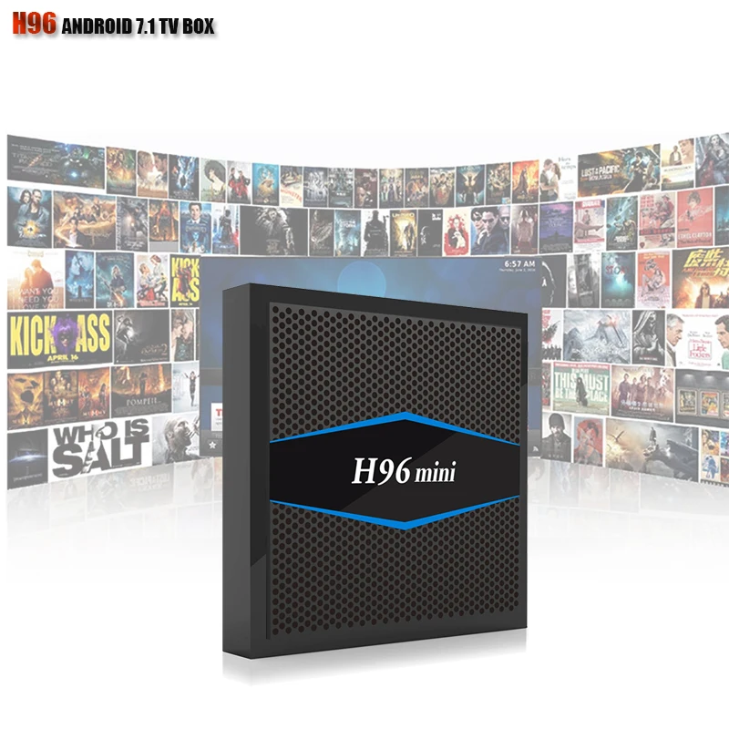 

H96 Mini Arabic IPTV 1 Year Android TV BOX Built-in Bluetooth 4.0 TV Box DDR3 2GB eMMc 16GB OS Android 7.1 IPTV BOX