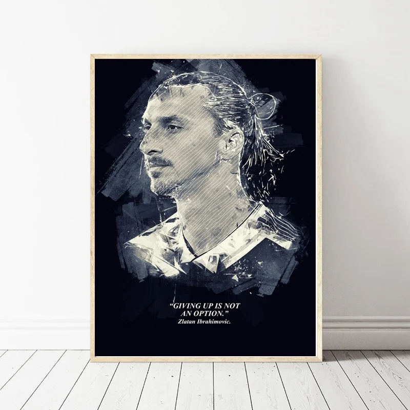 

Zlantan Ibrahimovic Art Poster Picture Print on Canvas Home Decor