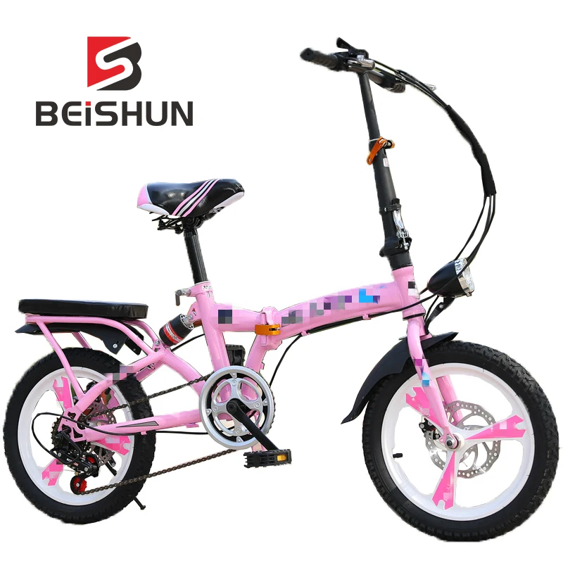 Excellent 20 Inch Folding Bicycle Shifting Adult Hydraulic Shock Absorber Bicycle Magnesium Alloy Integral Wheel Folding Bicycle 0