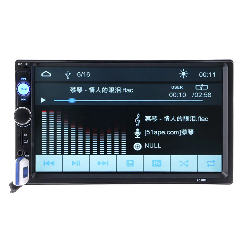 HD Автомобильный Радио плеер камера заднего вида Bluetooth стерео FM MP3 MP4 MP5 Аудио Видео
