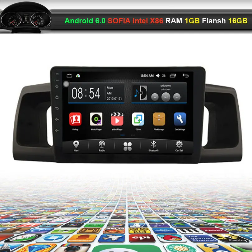 

9 inch Car Video Audio Player for TOYOTA Corolla 2000-2006 with GPS Navigation Bluetooth Wifi (NO DVD)