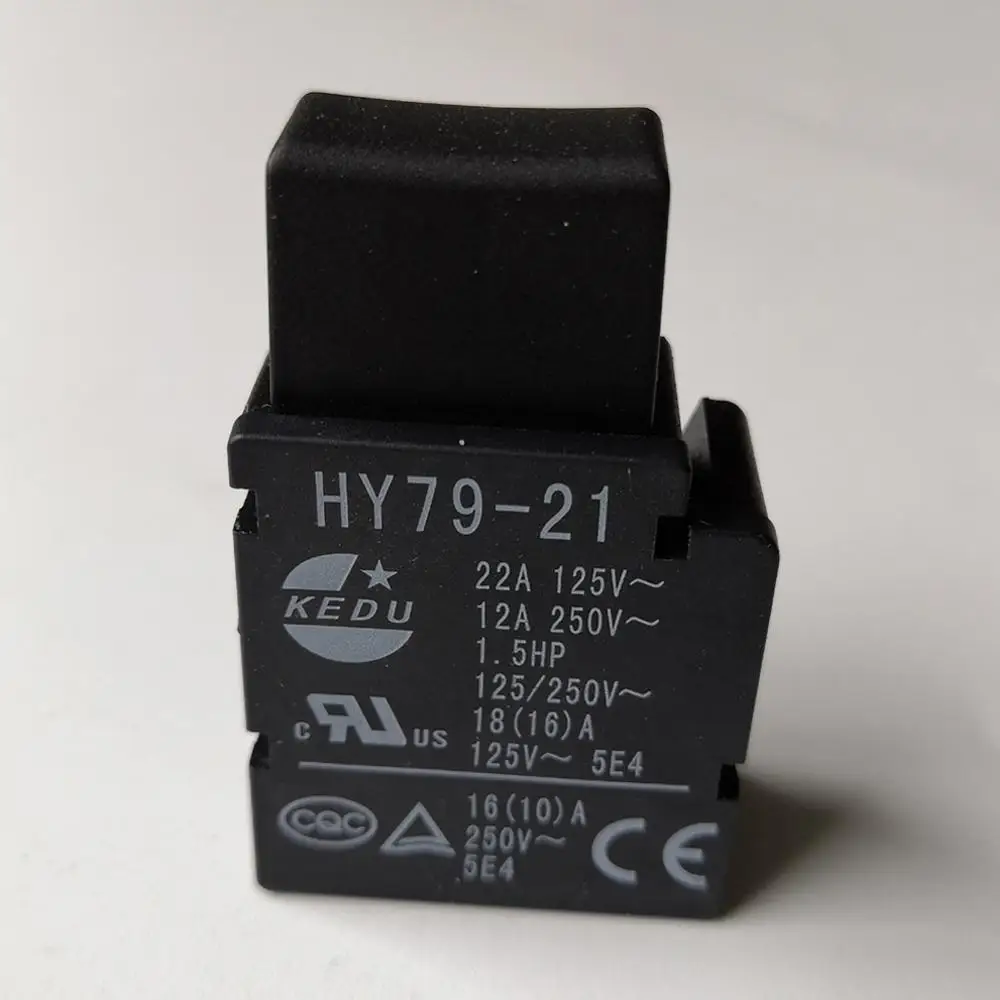 1Pcs HY79-21 Electric Tool Trigger Switch Push-Key Switches for Electrics Drill Hammer Saw Angle Grinder Mower 125/250V 22/12A