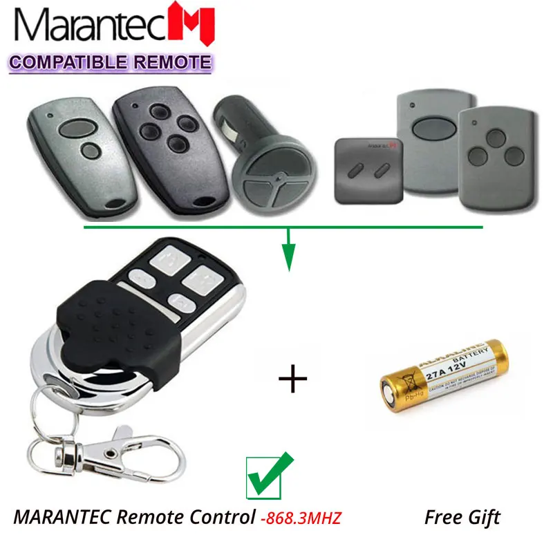 

MARANTEC Digital D302 D304 Hand Remote Control Clone/Duplicator 868.3MHz ,Not work WITH 433