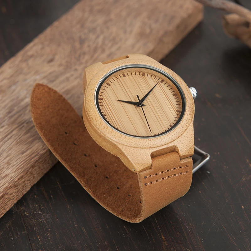 bamboo leather watch (36)