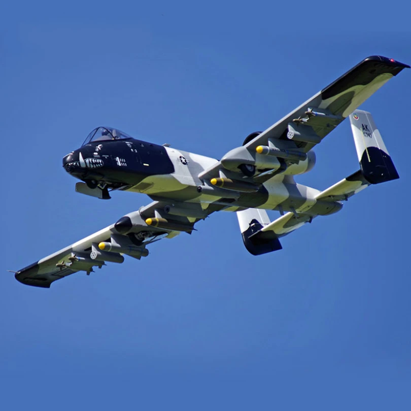 Радиоуправляемый самолет FMS 70 мм радиоуправляемый A10 Warthog V2 Ducted Fan EDF Jet Twin Engine с