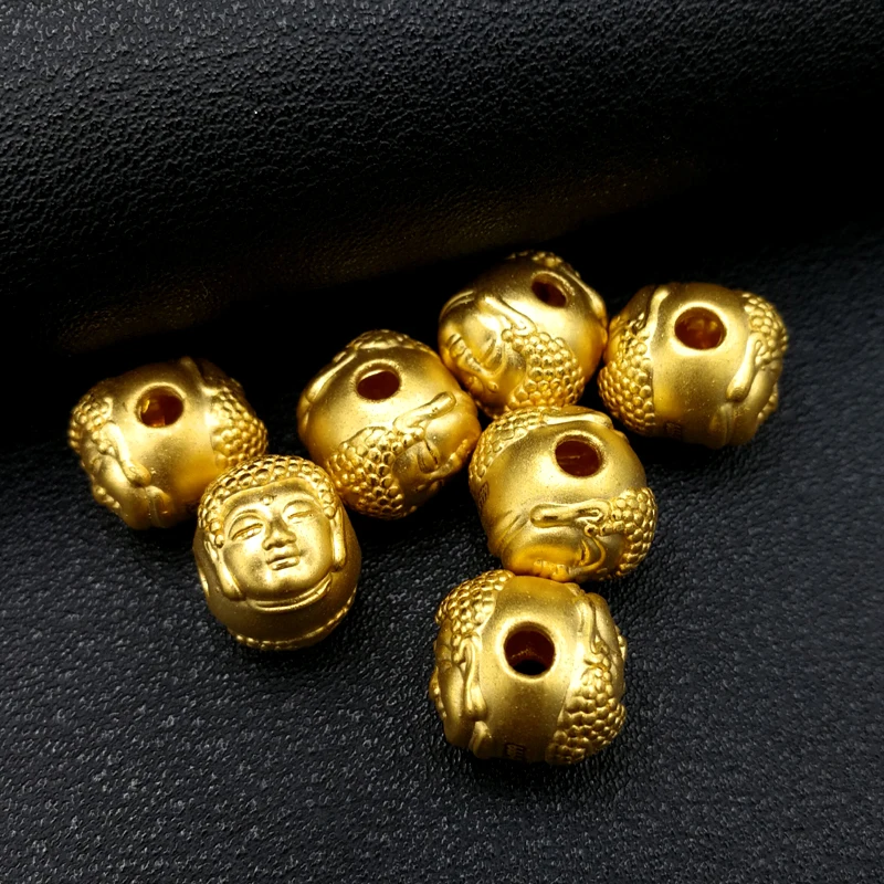 1 шт чистый 24 k подвеска из желтого золота 3D маленьких Двусторонняя кулон в виде