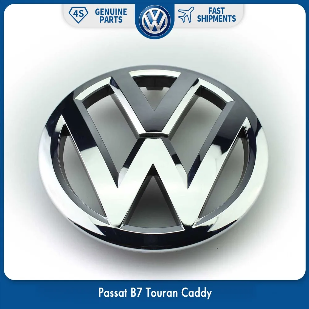 Хромированная передняя решетка значка наклейка 135 мм для VW Volkswagen Passat B7 Touran Caddy 1T0 853