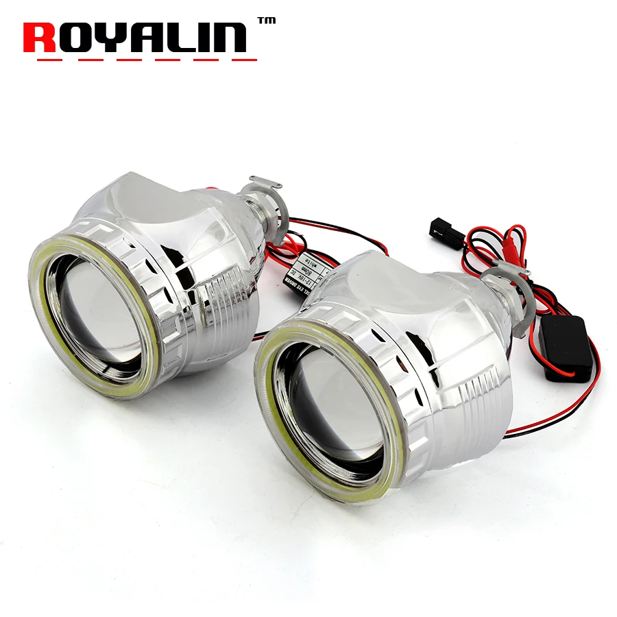 ROYALIN Car External Light Lenses for Audi A2 Citroen C1 Bixenon H1