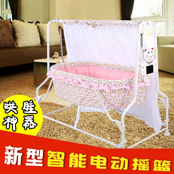 

3 colors Newborn automatic bed baby bed baby electric cradle baby cradle bed electric with music